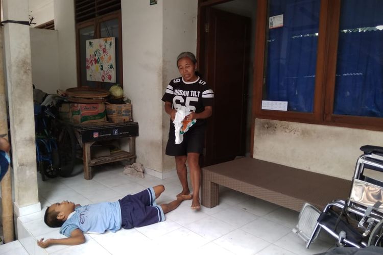 Nyoman Simpen saat ditemui di kediamannya, Senin (16/9/2019).