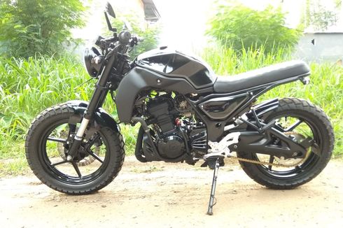 Modifikasi Ninja 250 Karbu Berkonsep City Scrambler