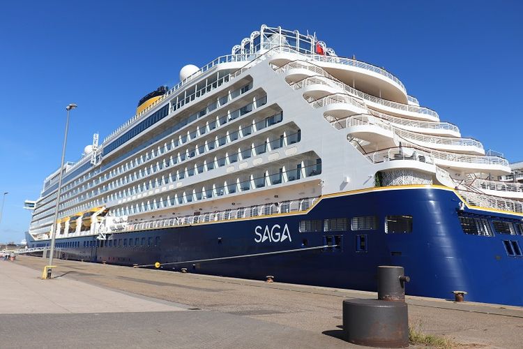 Ilustrasi kapal pesiar Saga Cruises.