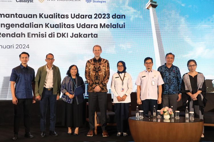 Diskusi Pemantauan Kualitas Udara 2023 dan Strategi Pengendalian Kualitas Udara melalui Kawasan Rendah Emisi di DKI Jakarta, Rabu (17/1/2024).
