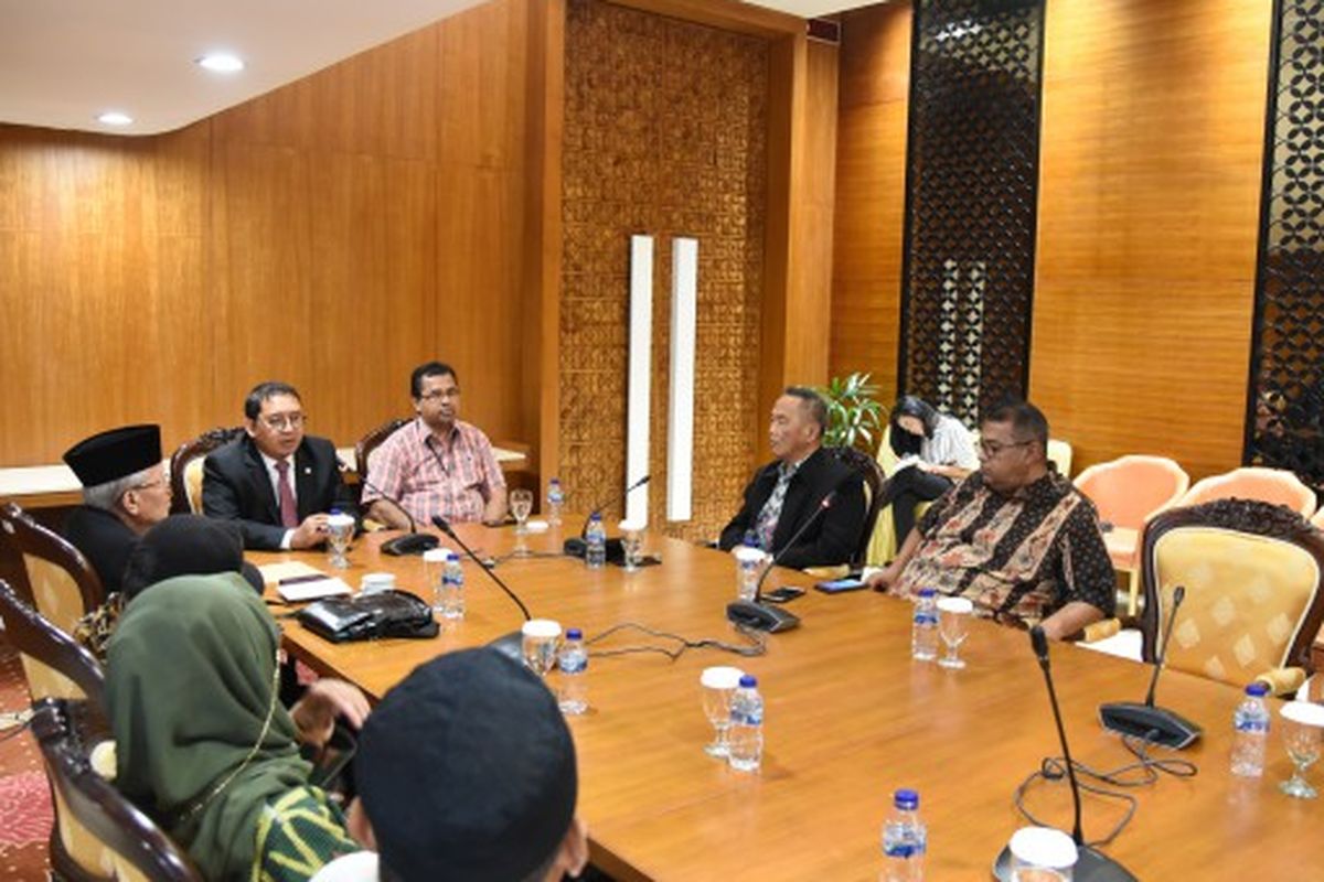 Wakil Ketua DPR RI Fadli Zon menerima audiensi pengurus HSBI. 