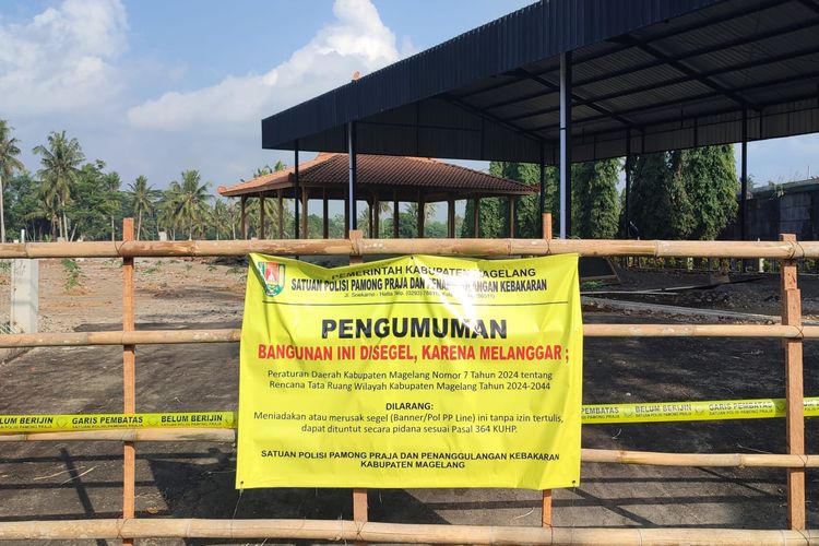 Satpol PP Segel Bakal Tempat Cuci Mobil di Magelang, Apa Alasannya?