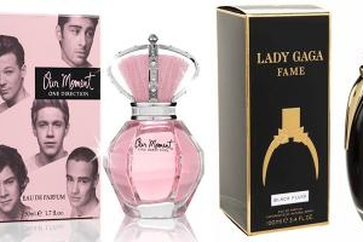 Parfum milik One Direction dan Lady Gaga yang masuk dalam urutan atas parfum terlaris tahun 2013.