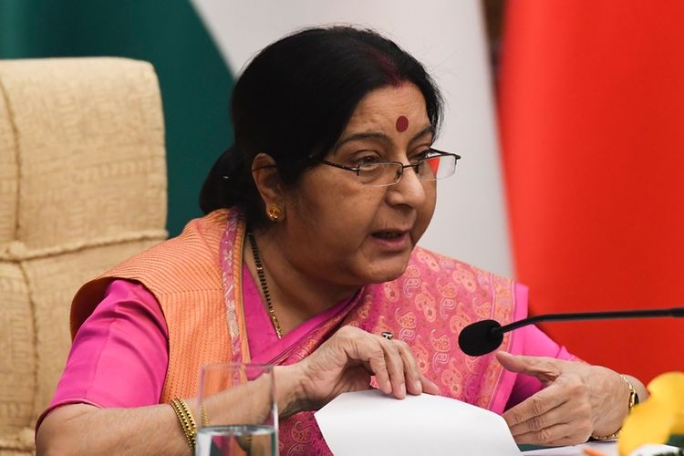 Menteri Luar Negeri India Sushma Swaraj.