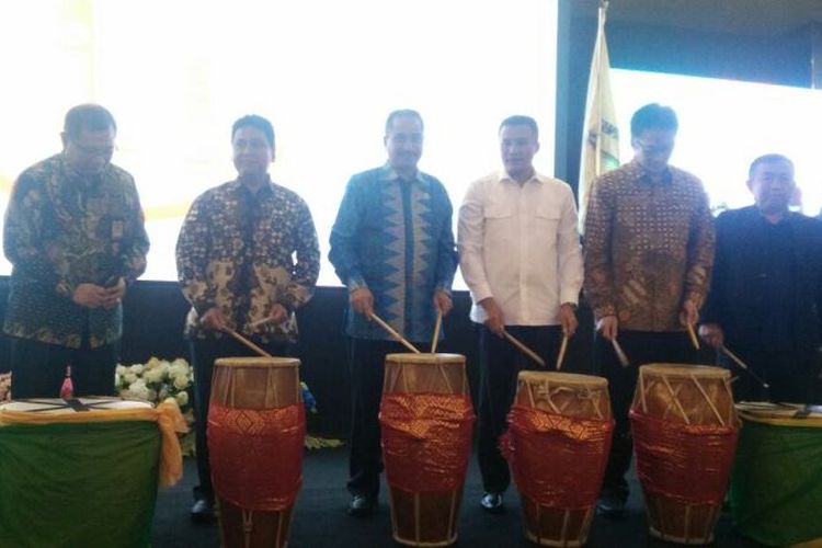 Menteri Pariwisata Arief Yahya saat menghadiri acara Rakernas PHRI di Palembang.