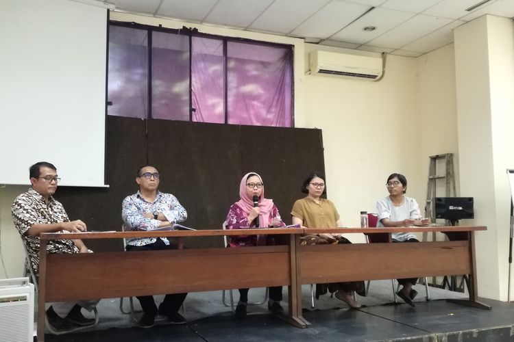 Paparan Outlook Kebebasan Beragama atau Berkeyakinan di Indonesia 2020 di kantor Yayasan Lembaga Bantuan Hukum Indonesia (YLBHI), Jakarta, Selasa (28/1/2020).