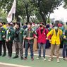 Protes  UU Cipta Kerja, Mahasiswa Mulai Berdatangan di Medan Merdeka Selatan