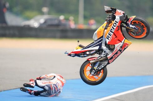 Insiden Aneh Marquez di FP1 MotoGP Thailand, Mirip Lorenzo Tahun Lalu