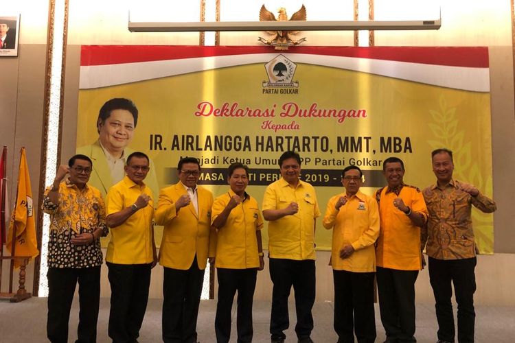 32 DPD II Partai Golkar di Jawa Tengah mendukung Airlangga Hartarto untuk kembali memimpin Partai Golkar pada periode 2019-2024