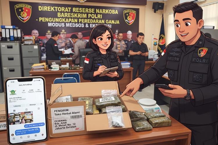 Polisi Bongkar Modus Jual Beli Ganja di Instagram, 5 Orang Ditangkap