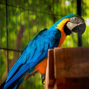 Ilustrasi burung macaw