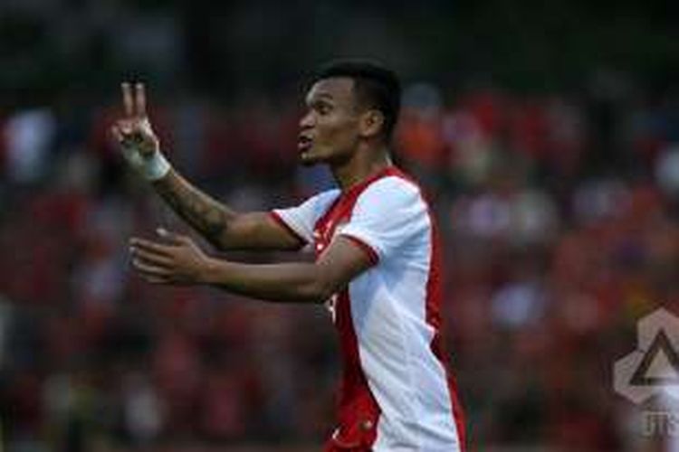 Ferdinand Sinaga membela PSM Makassar saat melawan Barito Putera pada lanjutan TSC 2016 di Stadion Andi Mattalata, 21 Mei 2016.