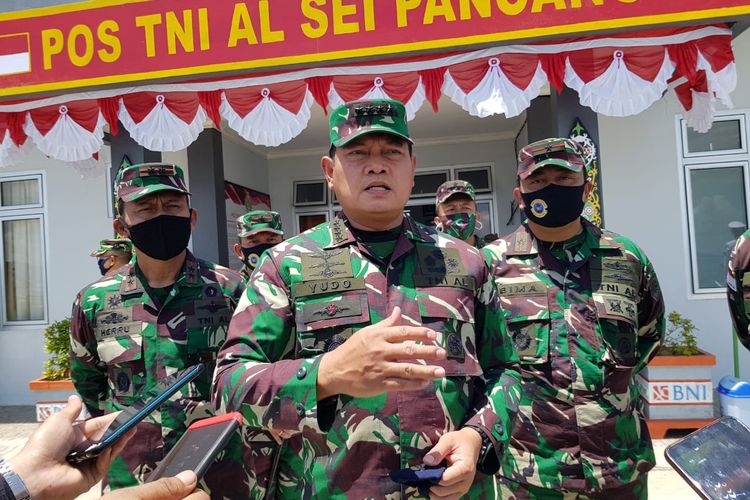 KASAL Laksamana TNI Yudo Margono SE MM saat berkunjung ke Nunukan Kaltara 