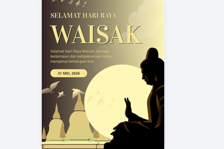 45 Poster dan Ucapan Selamat Hari Raya Waisak 2026 untuk Teman, Keluarga, dan Rekan Kerja