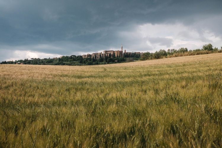 Ilustrasi Pienza di Italia.