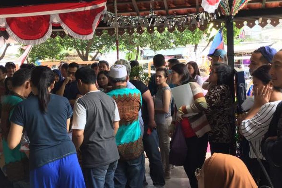 Suasana pencoblosan di Rusun Petamburan, Rabu (15/2/2017).