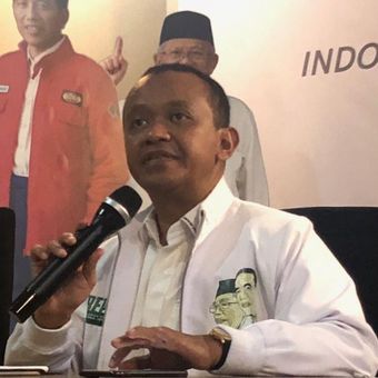 Ketua Umum Himpunan Pengusaha Muda Indonesia (HIPMI) Bahlil Lahadalia di Posko Cemara, Kamis (29/11/2018). 