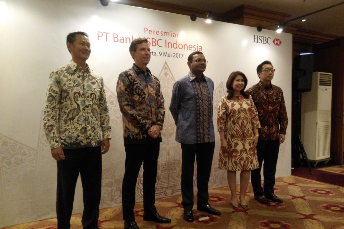 Peresmian PT Bank HSBC Indonesia di Jakarta,  Selasa (8/5/2017).
