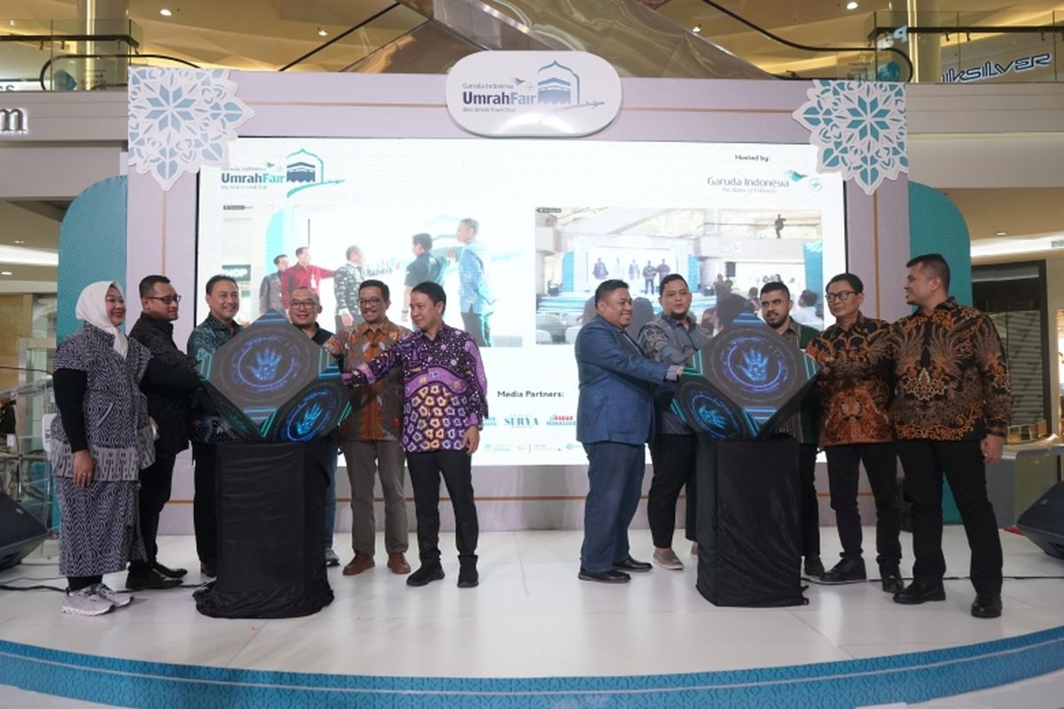 Pembukaan Garuda Indonesia Umrah Travel Fair (GUTF) 2025 di Jakarta, Jumat (7/2/2025). 