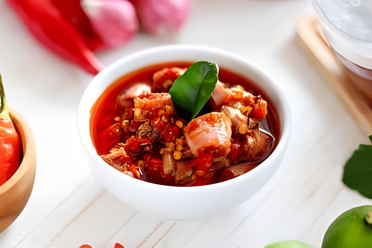 Ilustrasi gambar sambal cumi
