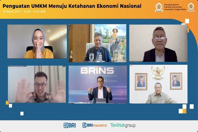 (Dok. BRI) Seminar ?Penguatan UMKM Menuju Ketahanan Ekonomi Nasional? yang dilaksanakan pada Rabu (10/3/2021).