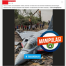 INFOGRAFIK: Hoaks Pesawat Tempur Israel Jatuh di Tanjung Balai, Foto Hasil Rekayasa AI