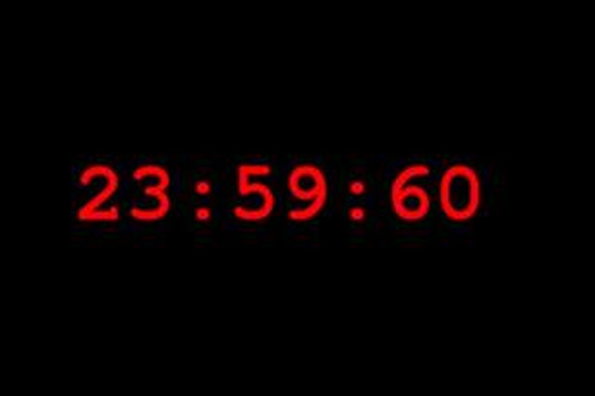 Tanggal 30 Juni 2015, waktu akan bertambah 1 detik. Bakal ada pukul 23.59.60. 