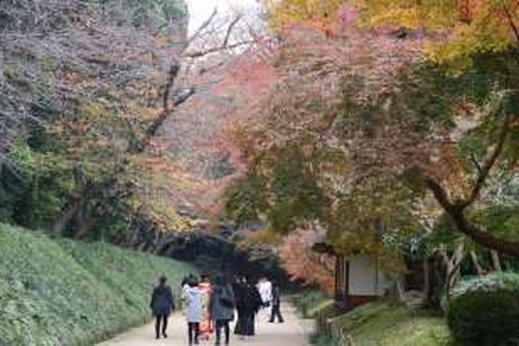 Taman Korakuen di Okayama, Jepang.