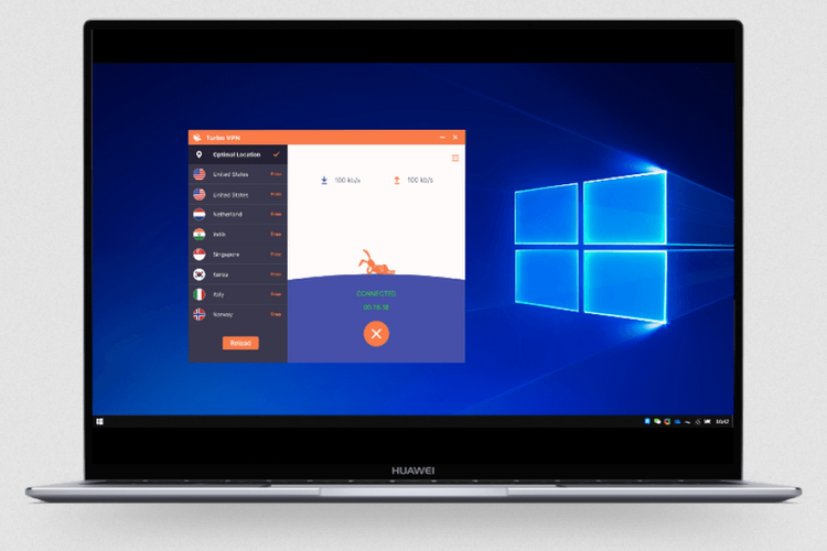Ilustrasi Turbo VPN.