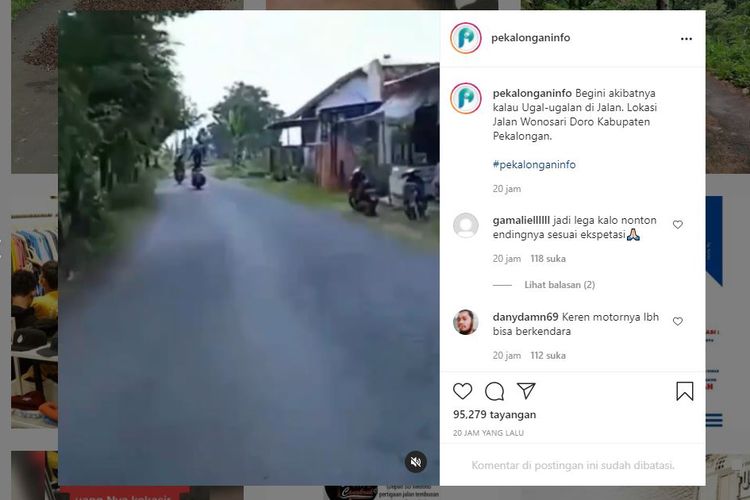 Tangkapan Layar Freestyle di jalan raya