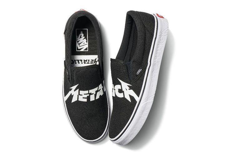 Vans x Metallica slip-ons 