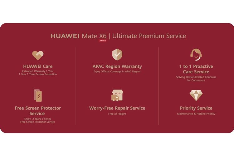 Layanan premium HUAWEI Mate X6.