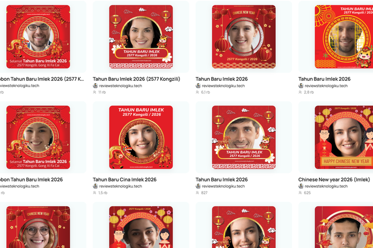 70 Twibbon Imlek 2026 Gratis dan Terbaru, Langsung Siap Pakai!