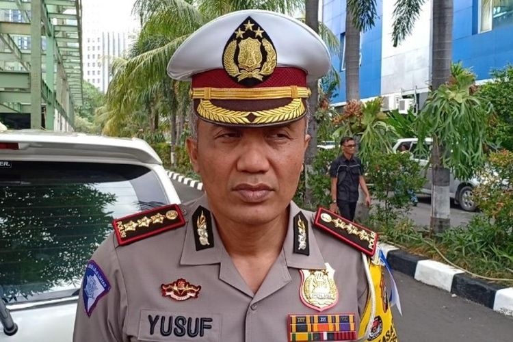Dirlantas Polda Metro Jaya, Kombes Pol Yusuf mengungkap hasil uji coba tilang elektronik di Polda Metro Jaya, Jakarta Selatan pada Kamis (1/11/2018).