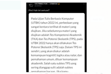 Benarkah Materi UTBK 2022 hanya TPS Saja? Berikut Penjelasan LTMPT