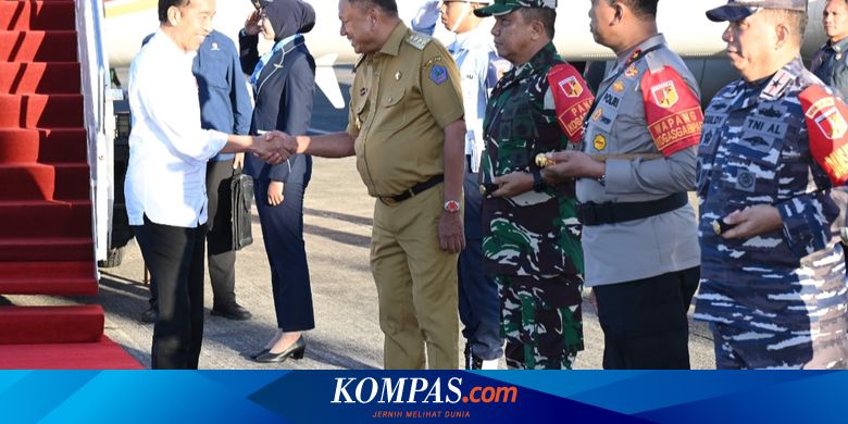 Lanjutkan Kunker ke Sulut, Jokowi Disambut Gubernur Olly Dondokambey