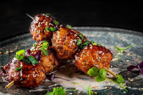 Resep Sate Bakso Bakar Saus Kacang, Bisa Jadi Lauk Maupun Camilan