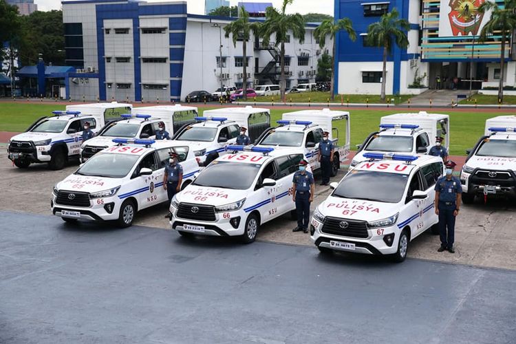 Sebanyak tiga unit Toyota Innova menjadi mobil polisi nasional Filipina, diserahkan ke provinsi Aurora pada Senin (20/6/2022).