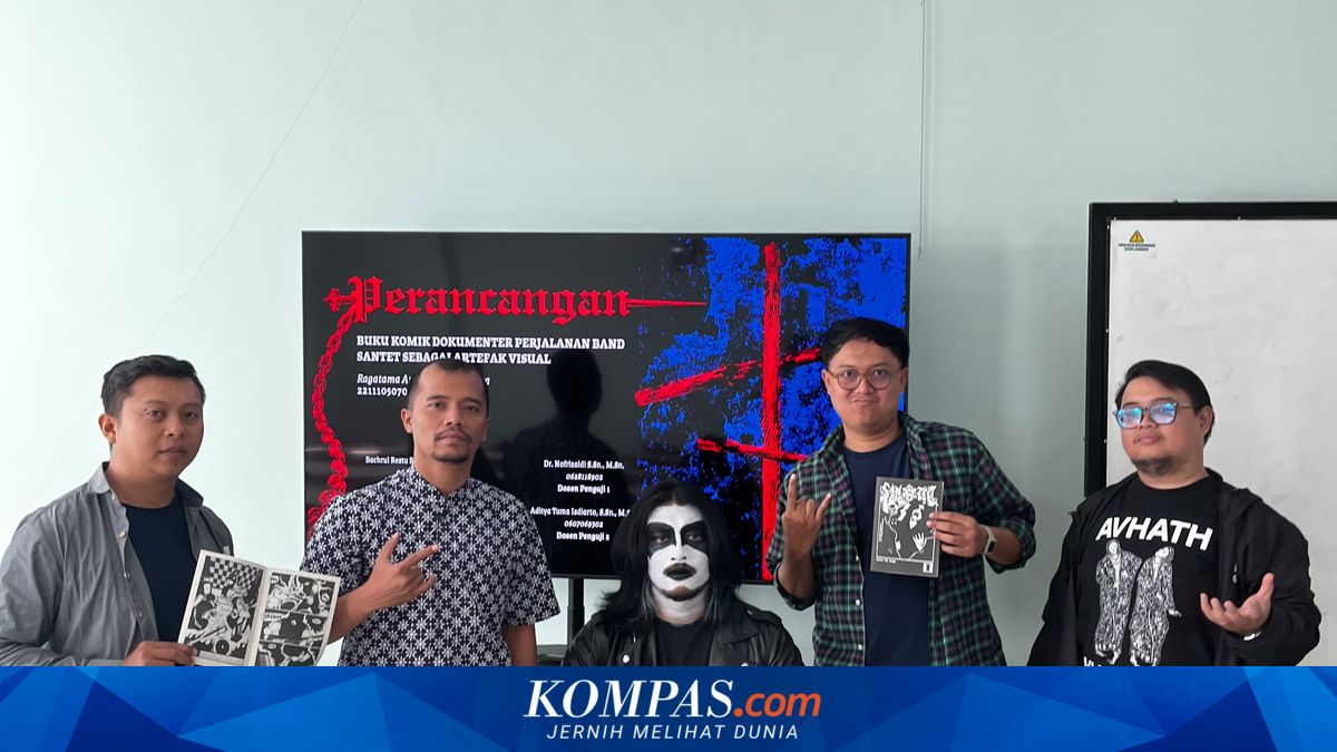 Mahasiswa Unjuk Gigi Sidang Akhir Berbalut Riasan Black Metal