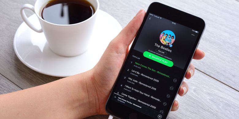 cara download lagu di Spotify.