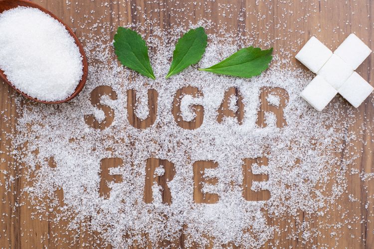 Ilustrasi produk free sugar yang dianggap aman untuk diabetes