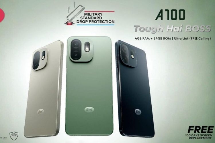 Itel A100 dirilis di India pada Senin (9/2/2026)