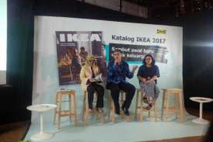 Konferensi pers peluncuran katalog Ikea, di Jakarta, Rabu (31/8/2016).?