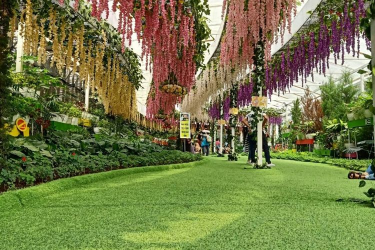 Suasana di Florawisata San Terra de Lafonte di Pujon, Kabupaten Malang