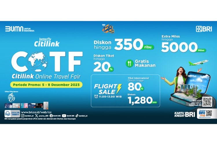 BRI COTF 2023 hadirkan banyak promo perjalanan menarik. 