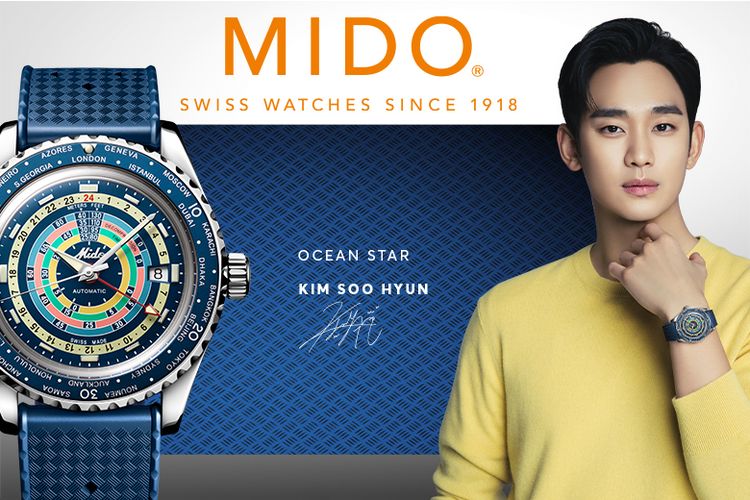 Mido Ocean Star Decompression Worldtimer Special Edition mengusung desain vintage. 