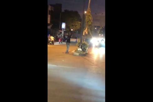 Video Seorang Polisi Bubarkan Balap Liar dengan Tembakan Peringatan Viral di Media Sosial