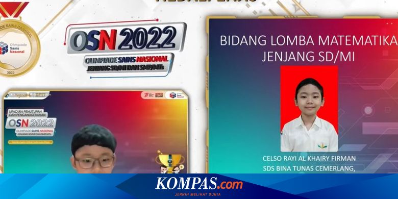 Siswa SD Jakarta menerima medali emas di acara lomba sains internasional