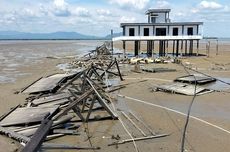 Miring Sejak 2018, Jembatan Dermaga Sei Nyamuk di Pulau Sebatik Ambruk