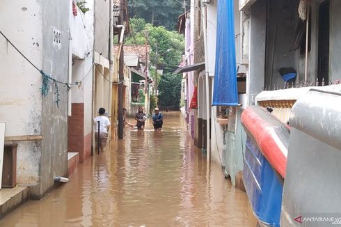 Air Kali Pesanggrahan Meluap, 6 RT di Kampung Baru Banjir